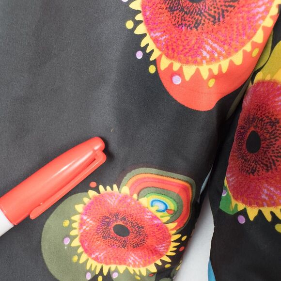 Desigual Embroidered Bomber Jacket Windbreaker Womens 40 Avant Garde Floral - Picture 8 of 16